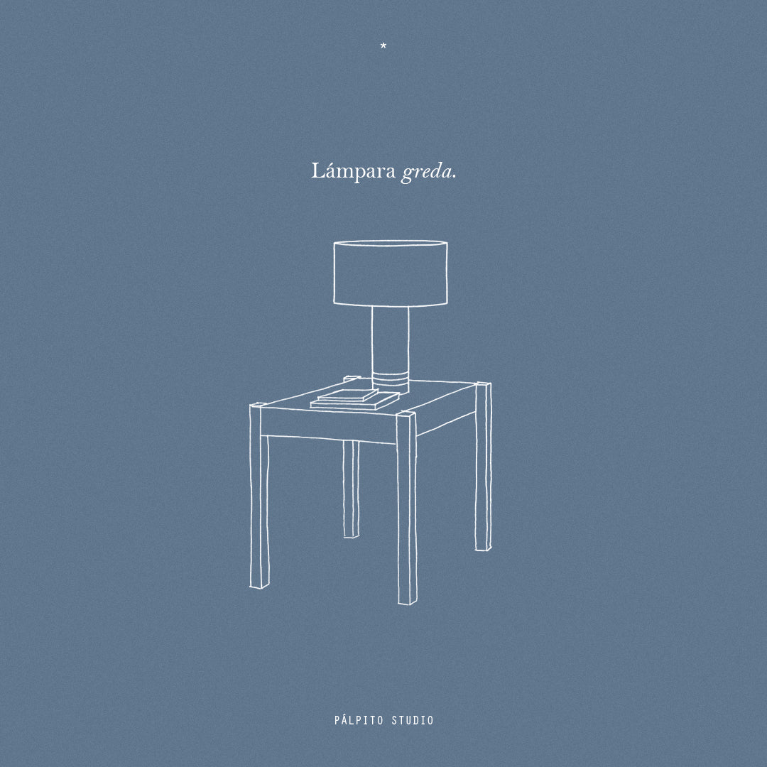 lámpara greda